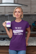 Load image into Gallery viewer, Best Moms Rock Purple T-shirt for Women