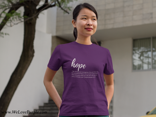 Purple Hope T-shirt for Women