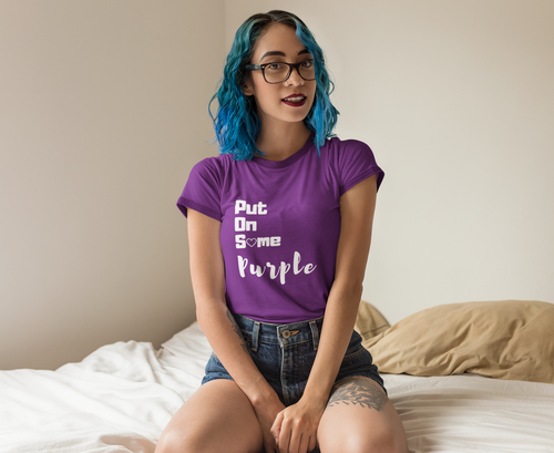Put On Some Purple T-Shirt for Women
