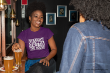 Load image into Gallery viewer, Purple Straight Outta The House T-shirt for Women