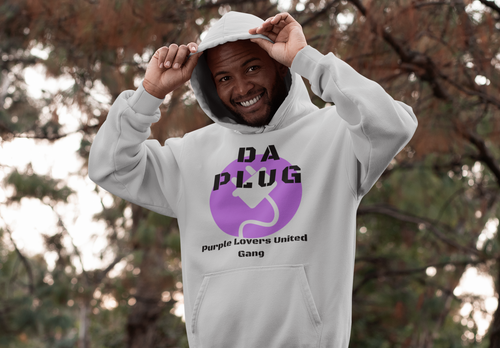 Da Purple Lovers United Gang (PLUG) Hoodie for Men