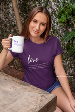 Load image into Gallery viewer, Purple Love T-shirt for Women