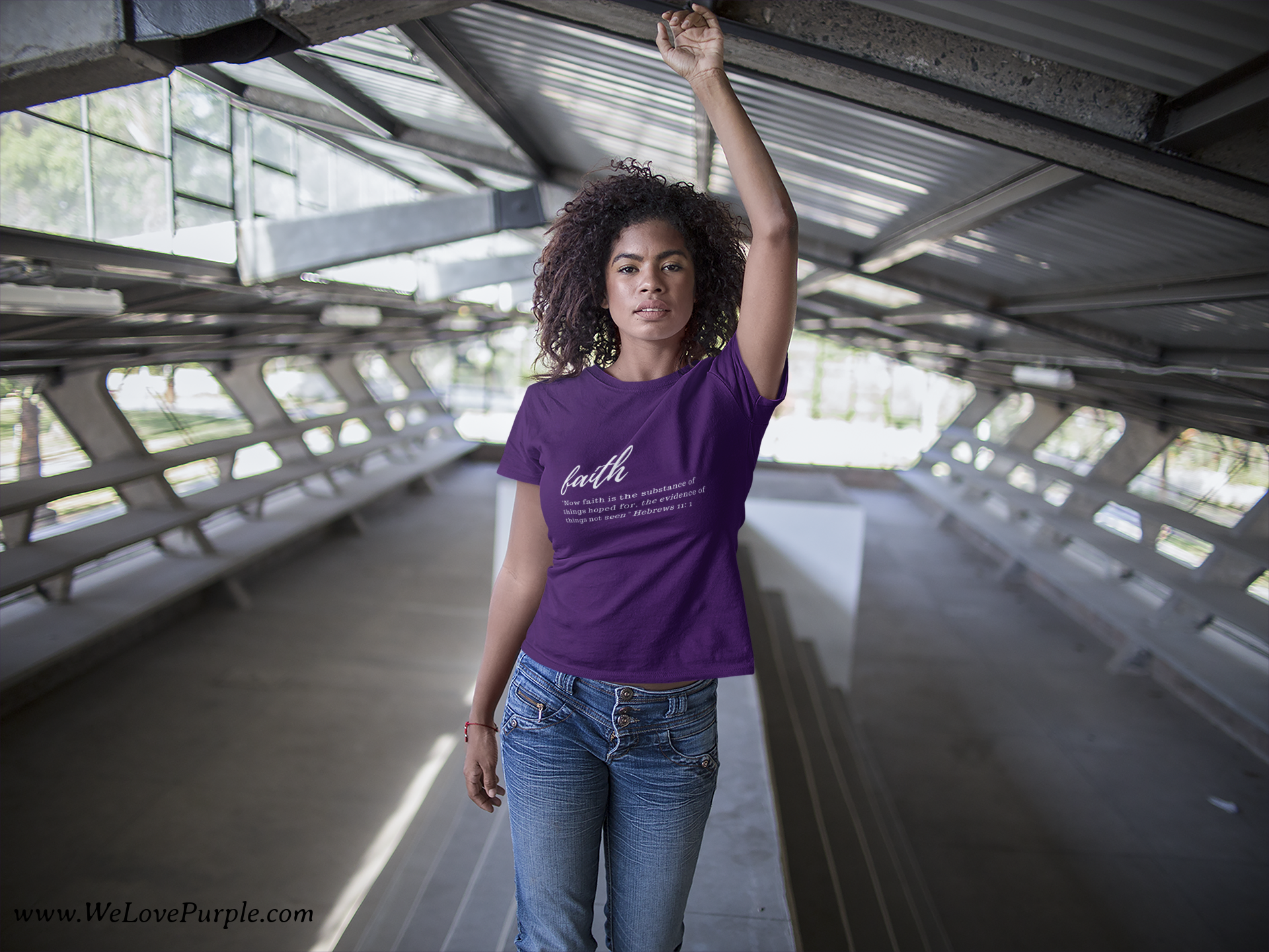 Purple Faith Women's T-Shirt - ON SALE!