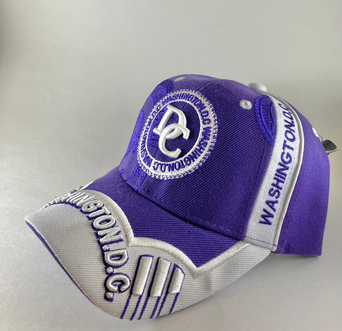 Purple Baseball Caps - 3 Varieties! Washington DC - Hat - Men or Women