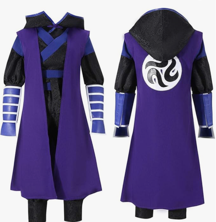 Purple and Black Killer Seven Cosplay Anime Hoodie Costume for Men Boys