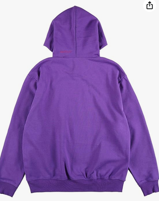 Nagri Purple Ye Must Be Born Again 100% Cotton Hoodie