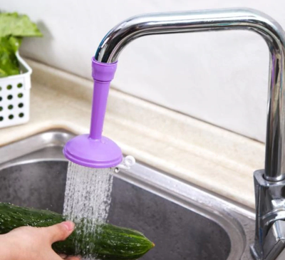 Purple Swivel Water Saving Tap Aerator Connector - Kitchen - Home
