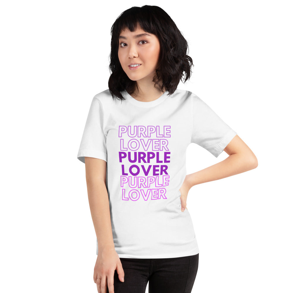 Purple Lover Short Sleeve T-Shirt for Women